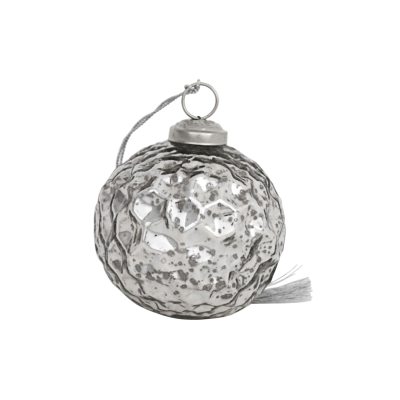 Ornament 3 4-pack silver