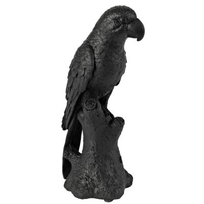 Cocky Parrot staty, svart
