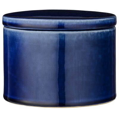 Ceramic dekorationsask, marinblå
