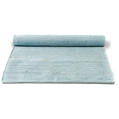 Cotton matta med kant 75x300, daydream blue