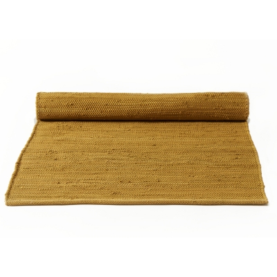 Cotton matta med kant 140x200, burnish amber