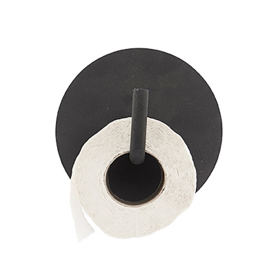 Text toalettpappershållare, black