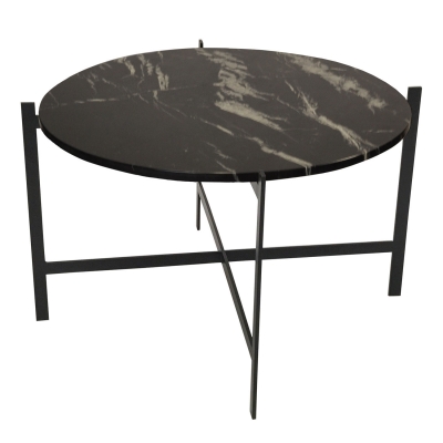 Deck Large bord, marmor svart/svart