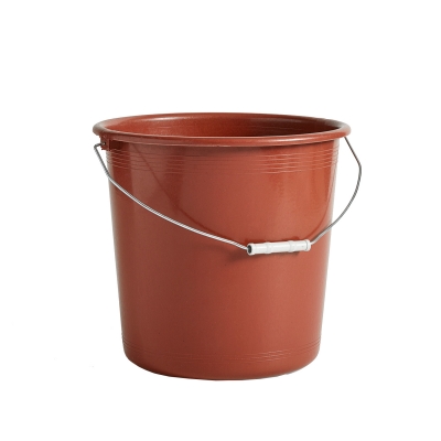 Turkish plastic bucket hink, brun