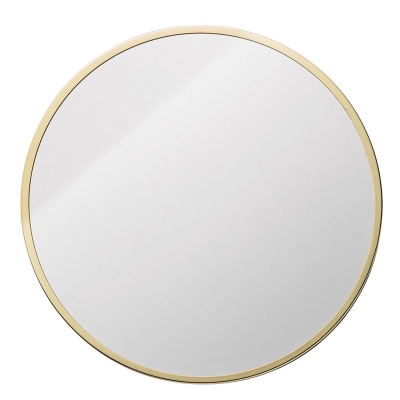 Golden Frame spegel rund, guld