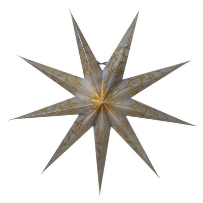 Iris slim julstjärna 80 cm, silver/guld