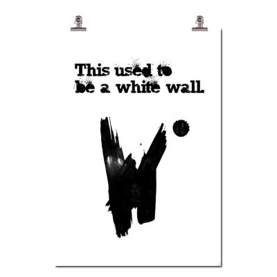 White Wall poster