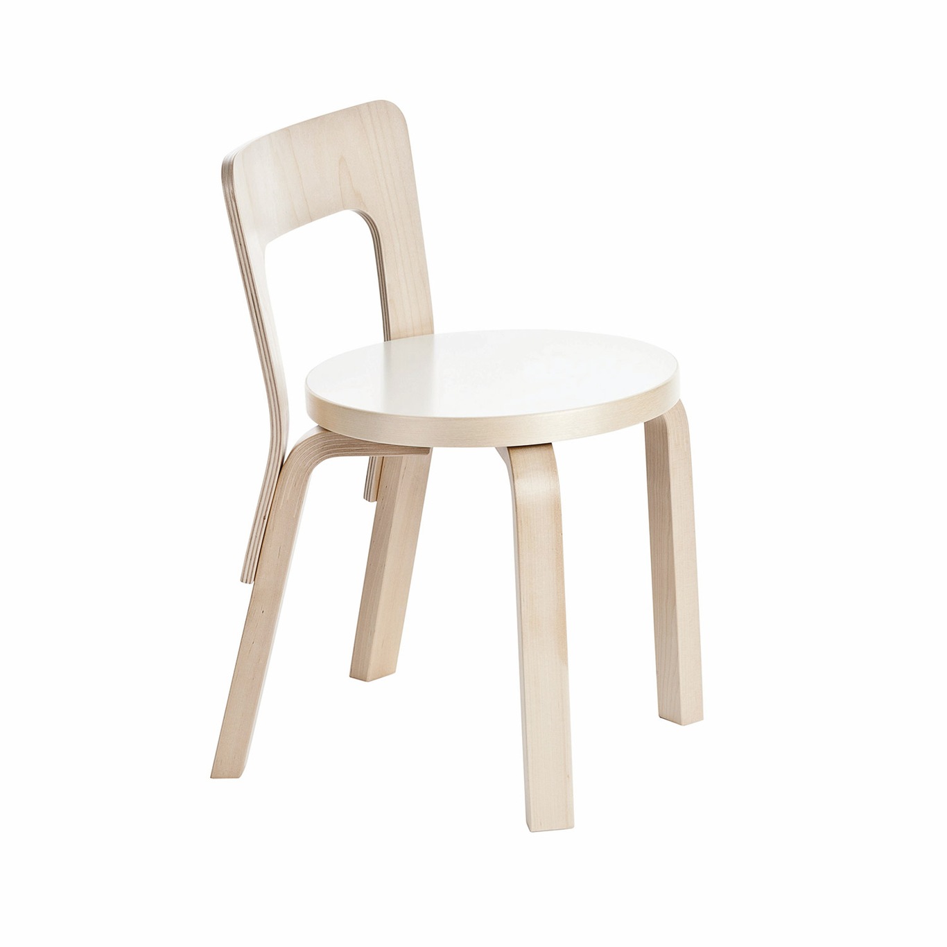 N65 Childrens Chair, White Laminate