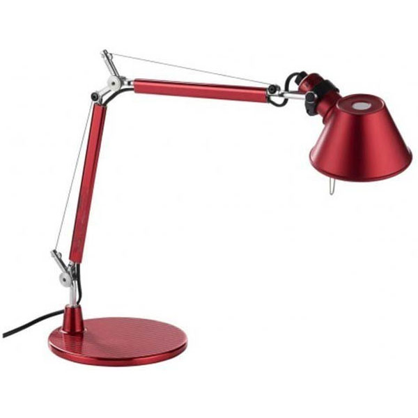 Tolomeo Micro Bordslampa, Anodiserad Röd