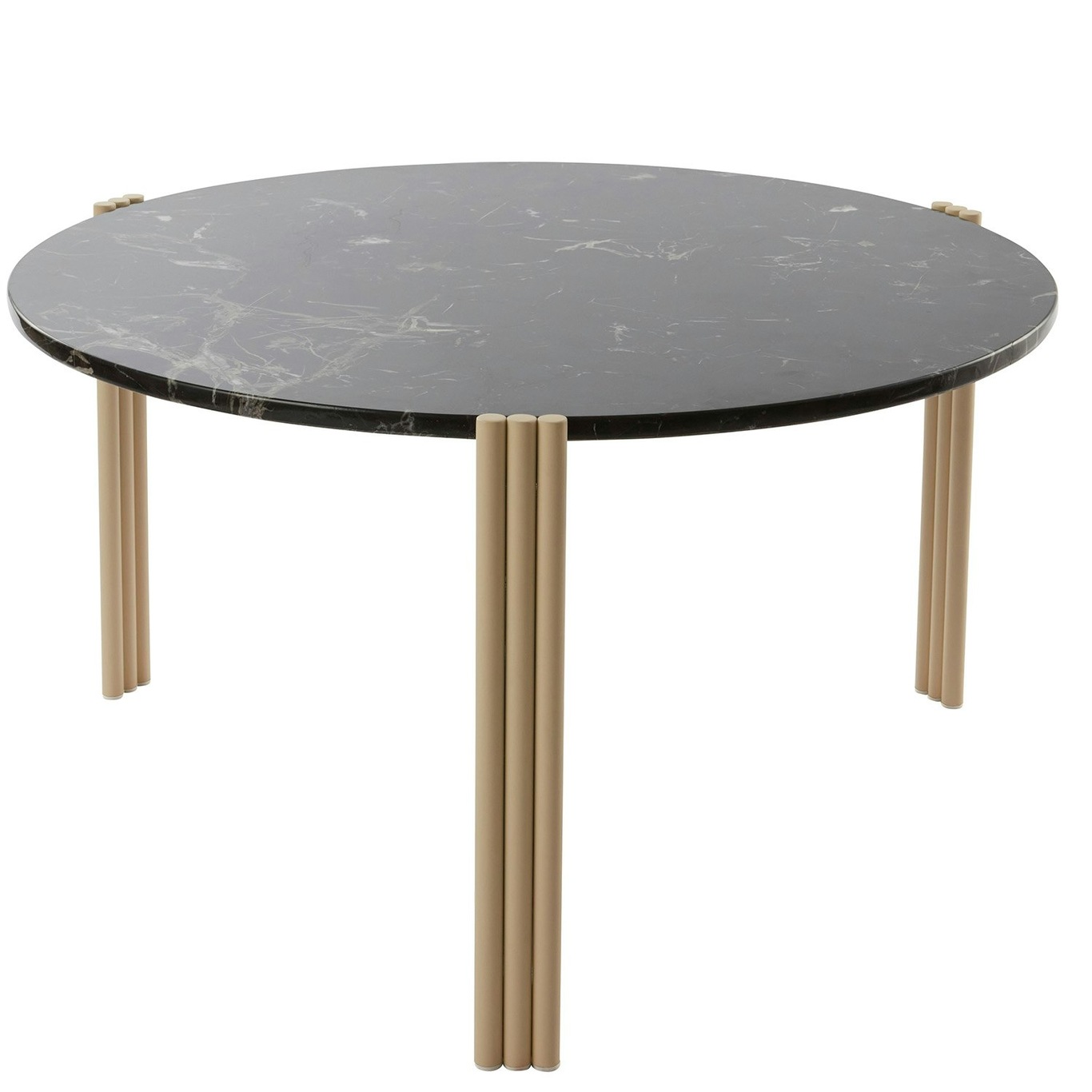 Tribus Soffbord, Gjort av stål 80 cm, Svart/Sand