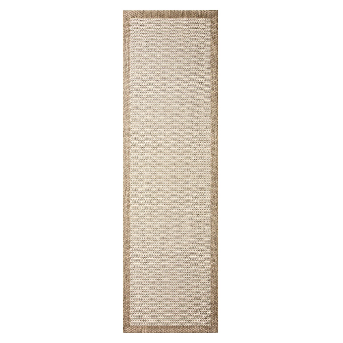 Bahar Utomhusmatta Beige/Off-white, 80x250 cm