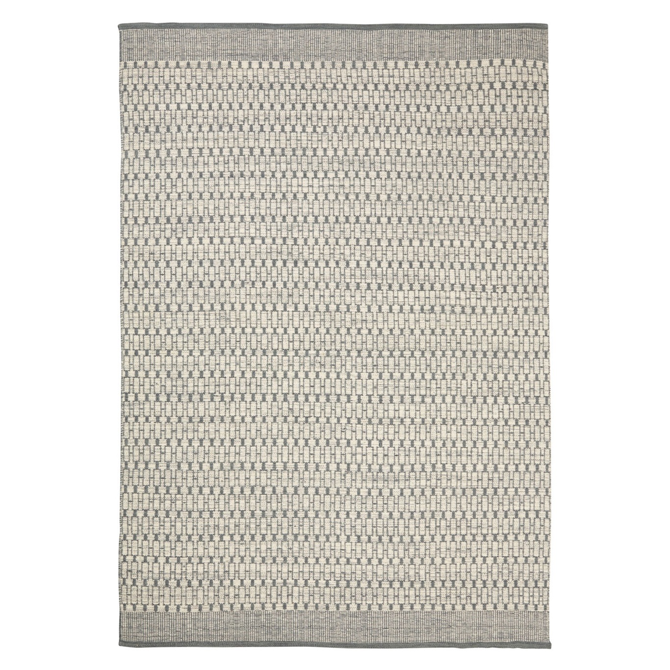 Dhurry Wool Mahi Matta 80x250 cm, Off White/Grey