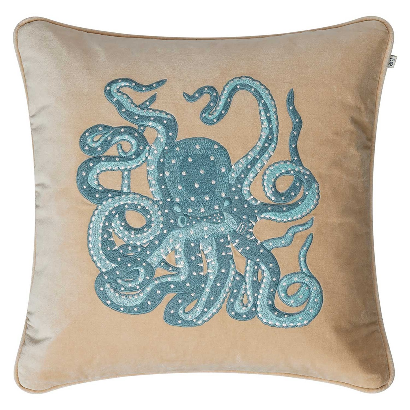 Octopus Kuddfodral 50x50 cm, Beige