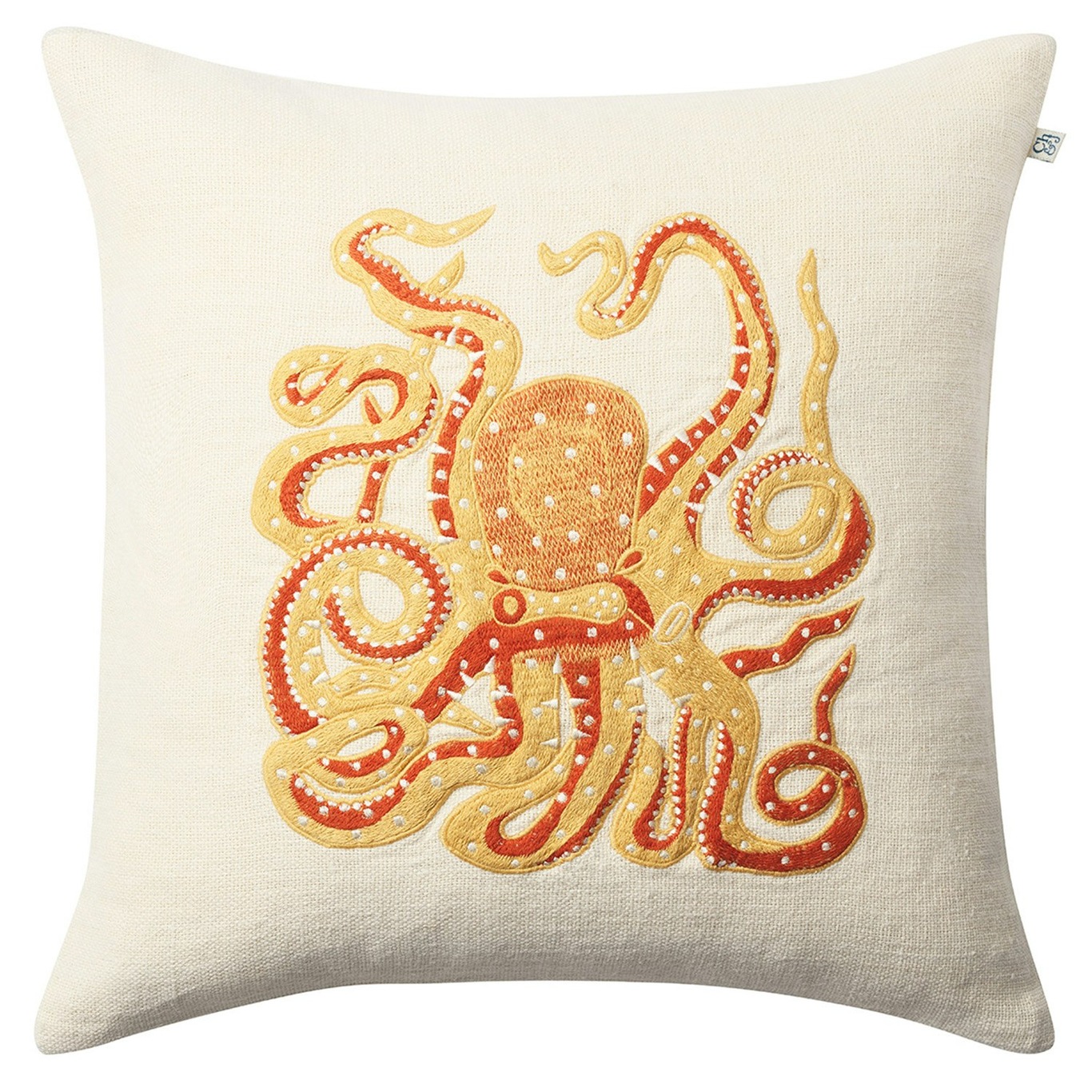 Octopus Kuddfodral 50x50 cm,  Spicy Yellow/Orange
