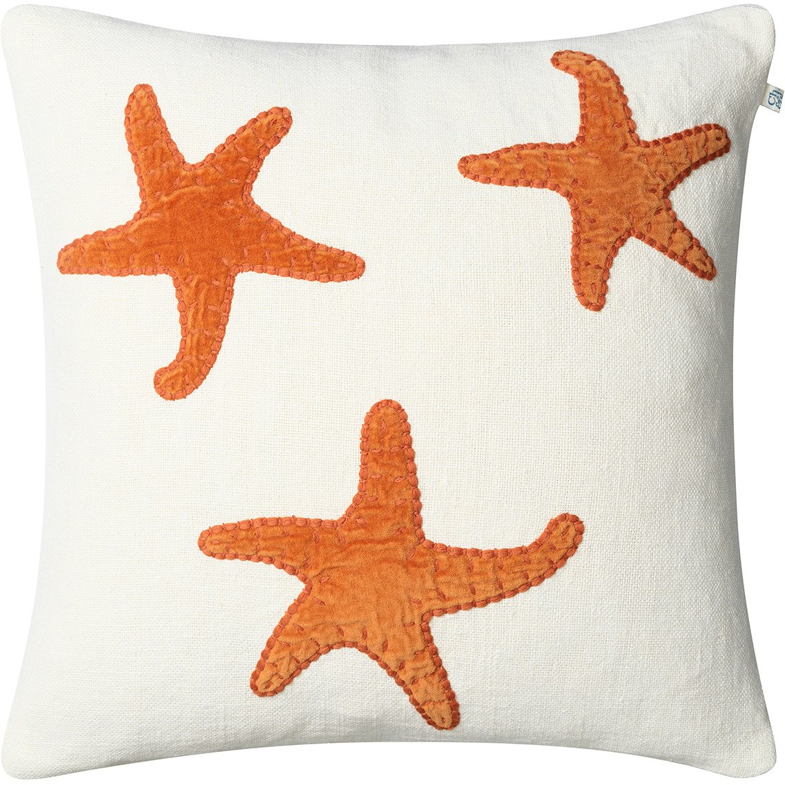 Star Fish Kuddfodral 50x50 cm, Off-white / Orange