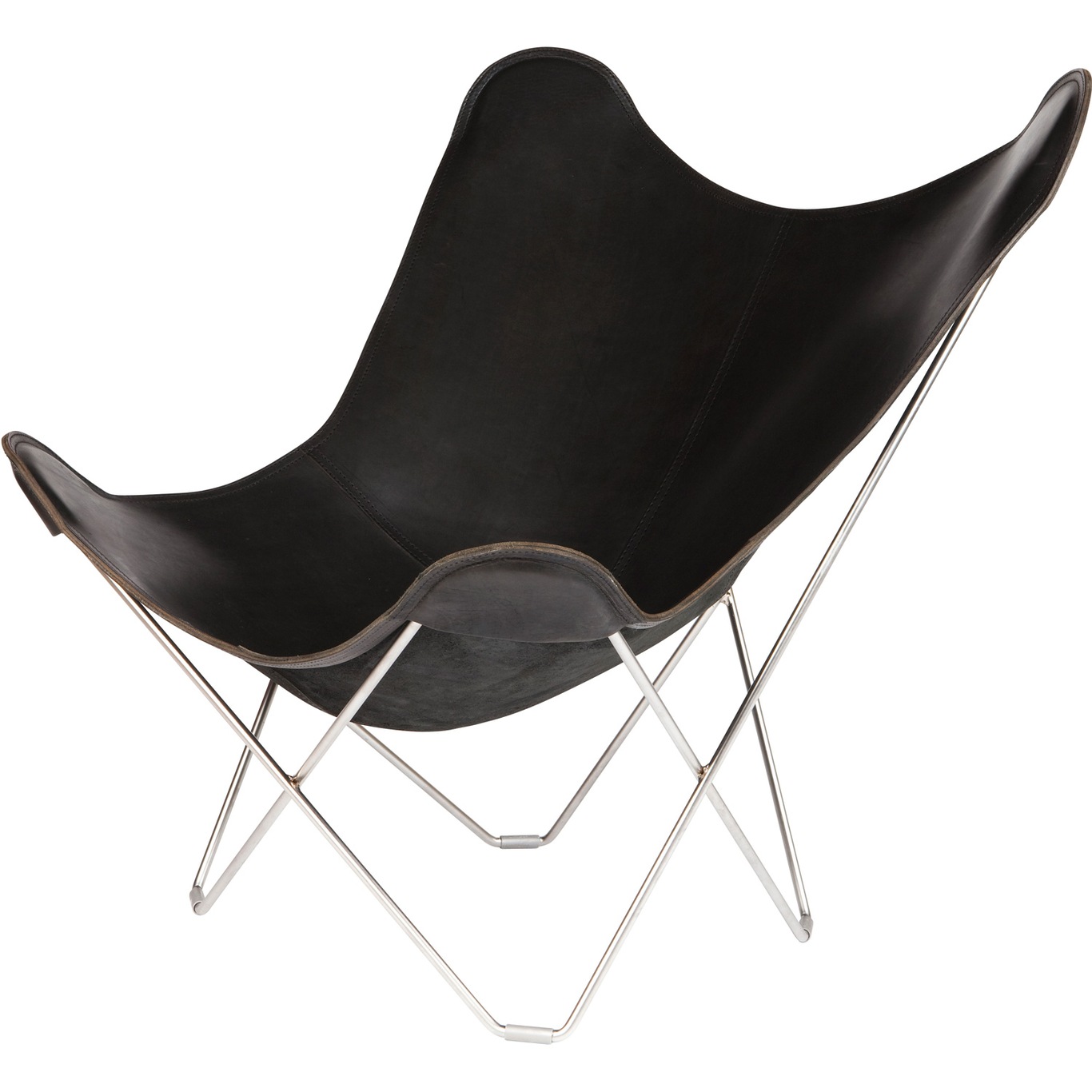 Pampa Mariposa Butterfly Chair, Black/Chrome