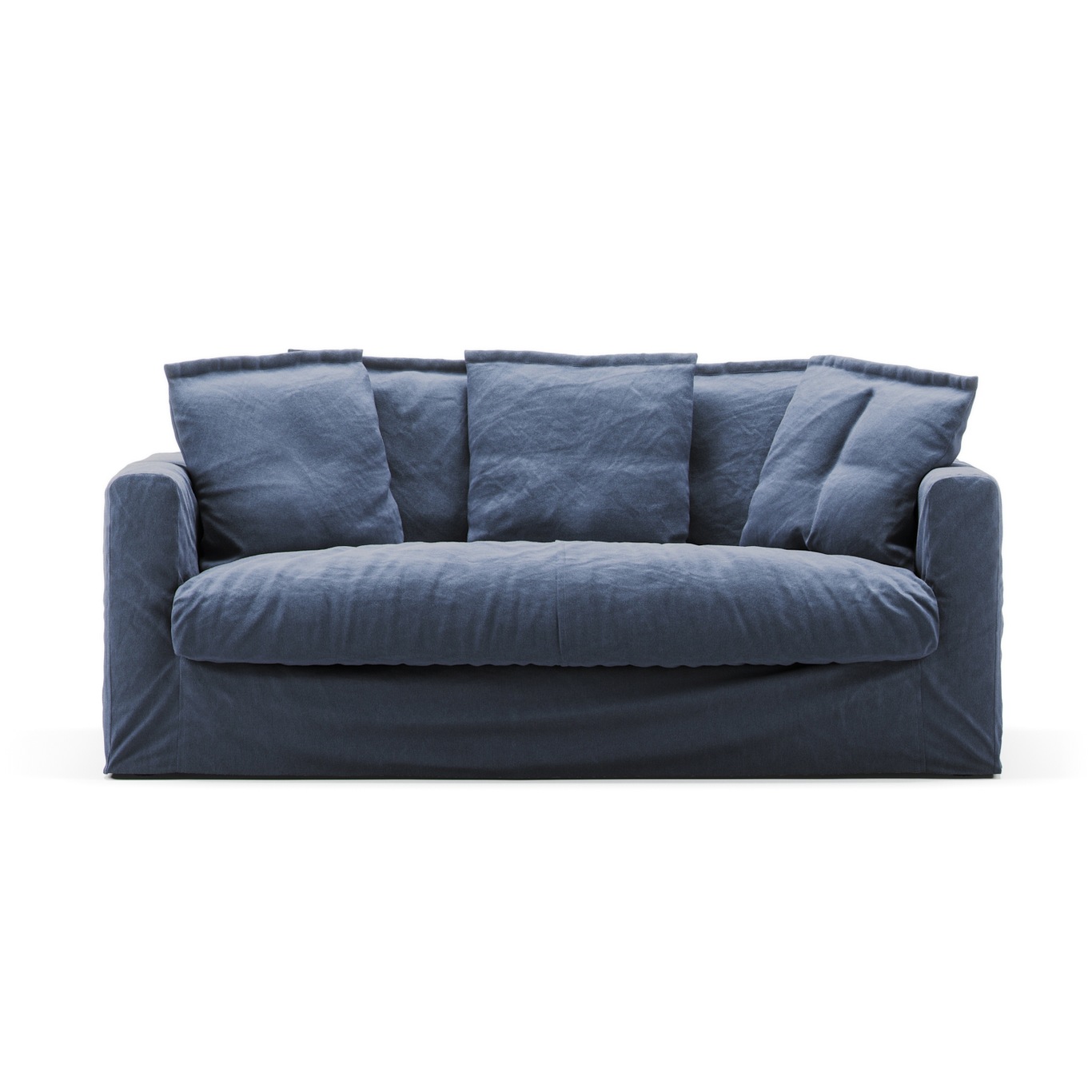 Le Grand Air Sofa 2-Seater Cotton Soffa 2-Sits Bomull, Mörkblå