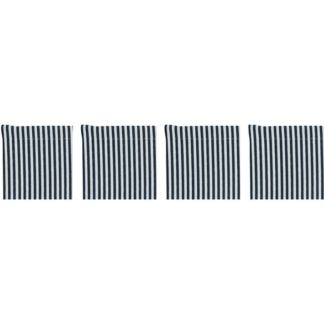 Narrow Stripe Glasunderlägg 10x10 cm 4-pack, Marinblå