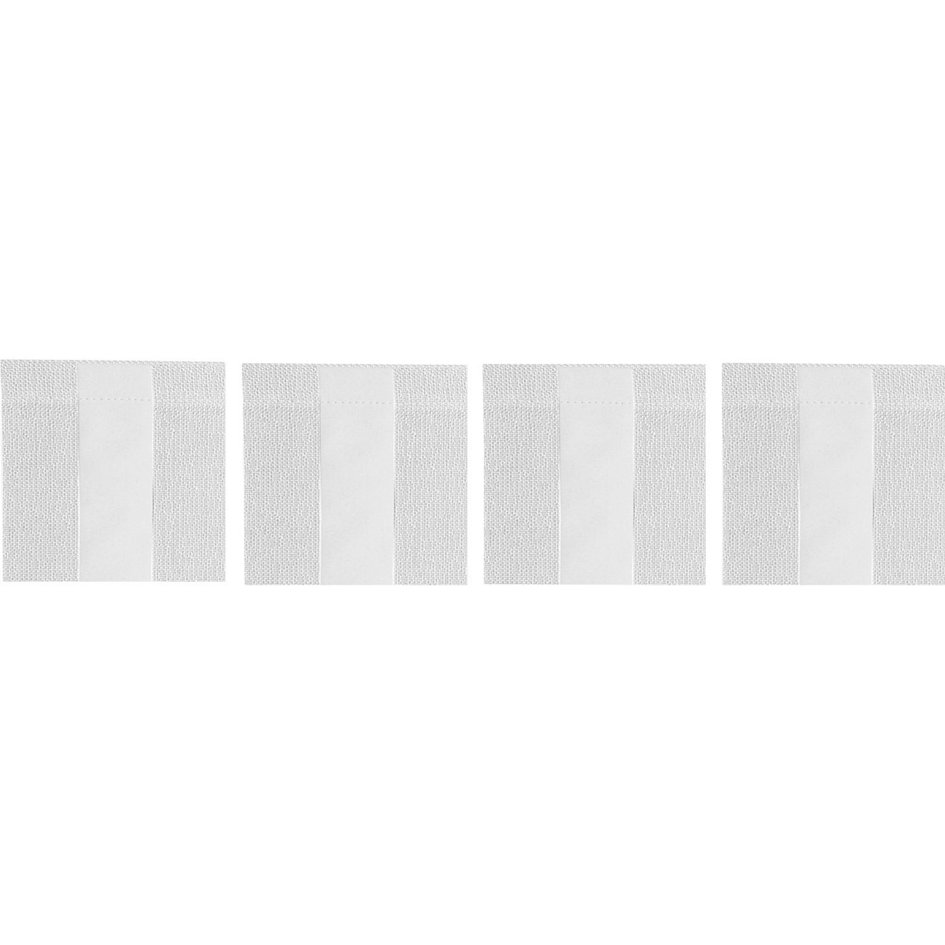 Wide Stripe Glasunderlägg 10x10 cm 4-pack, Vit