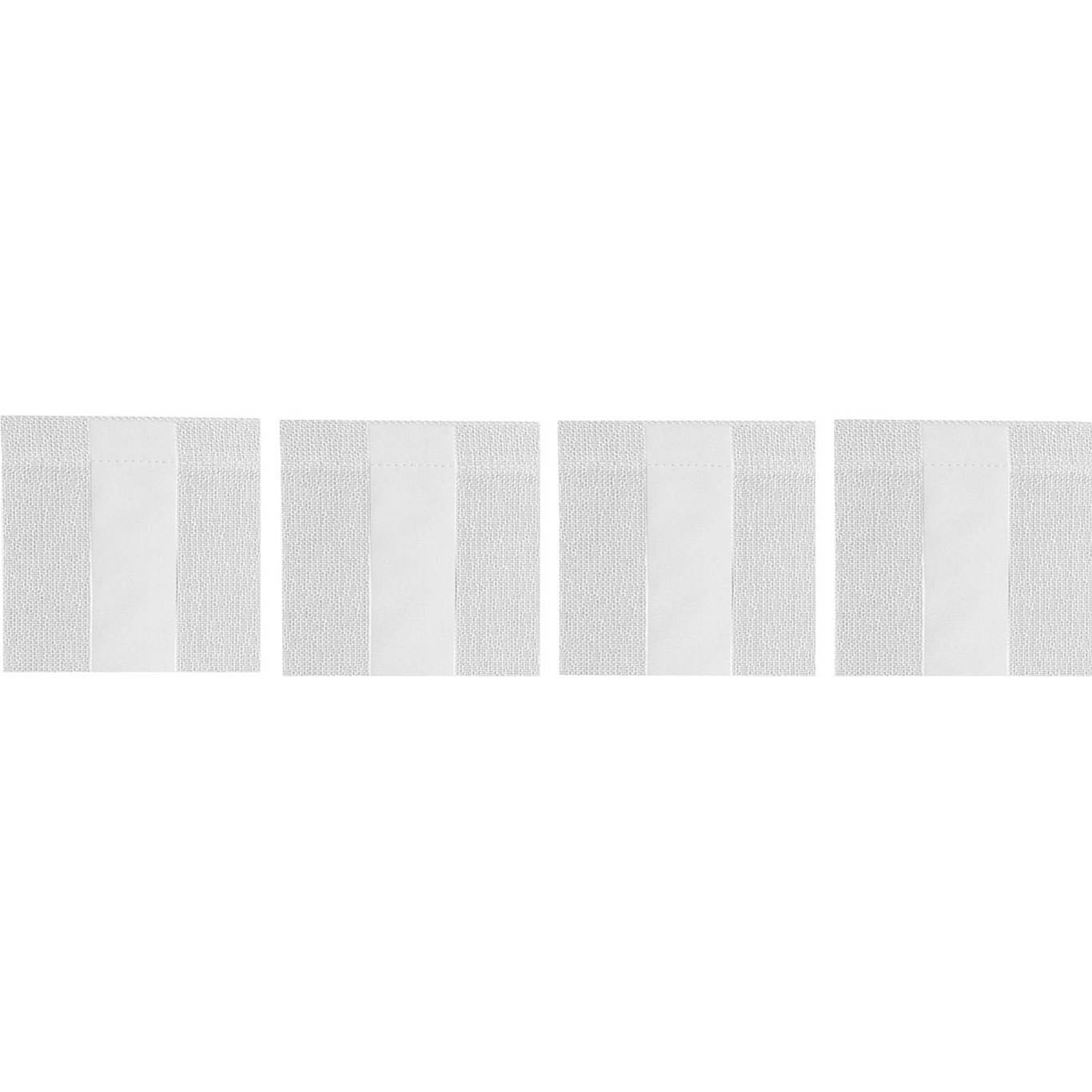 Wide Stripe Glasunderlägg 10x10 cm 4-pack, Vit