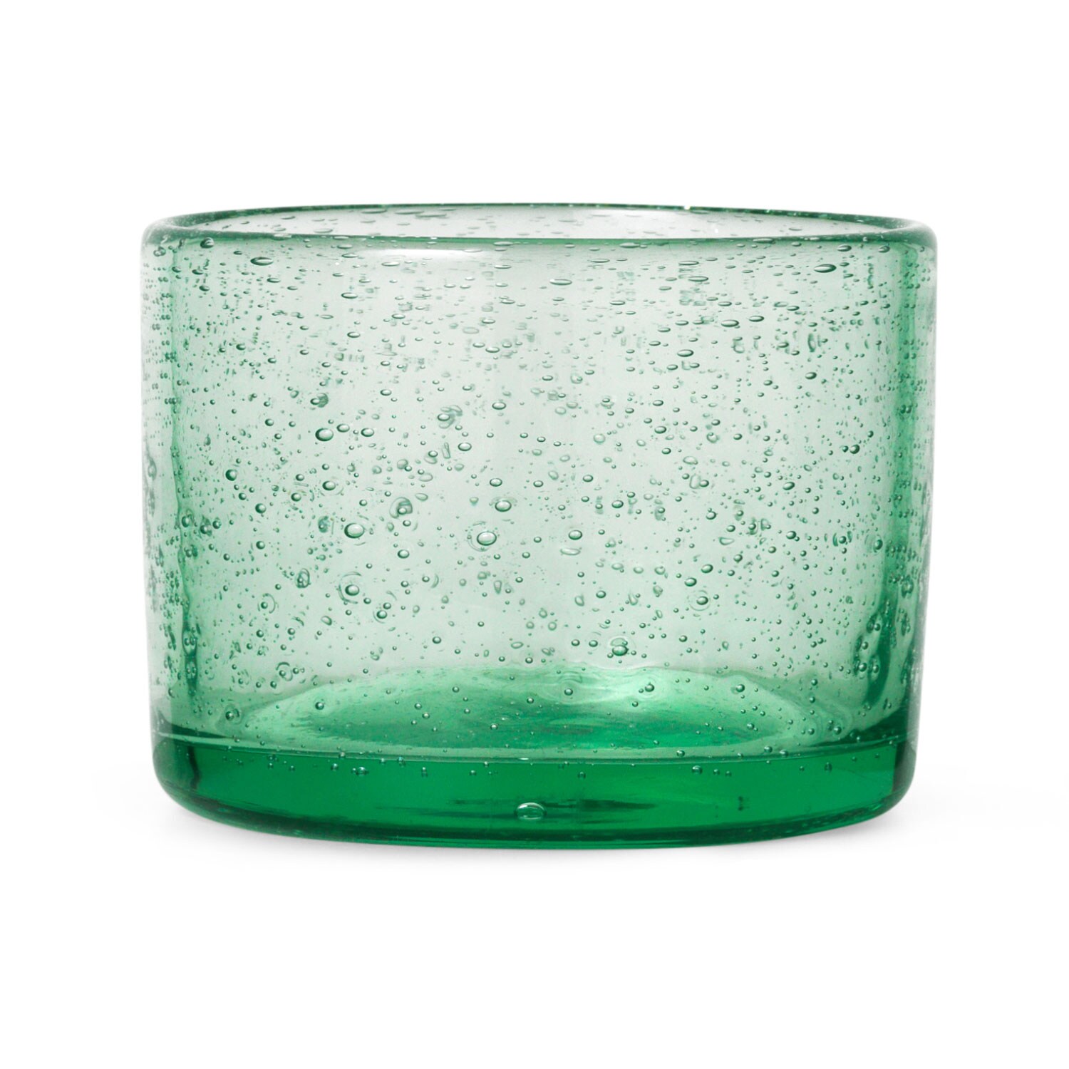 Ferm Living Oli Vattenglas Låg Återvunnet Glas 11 Cl - Dricksglas Munblåst Glas Grön - 1104265515