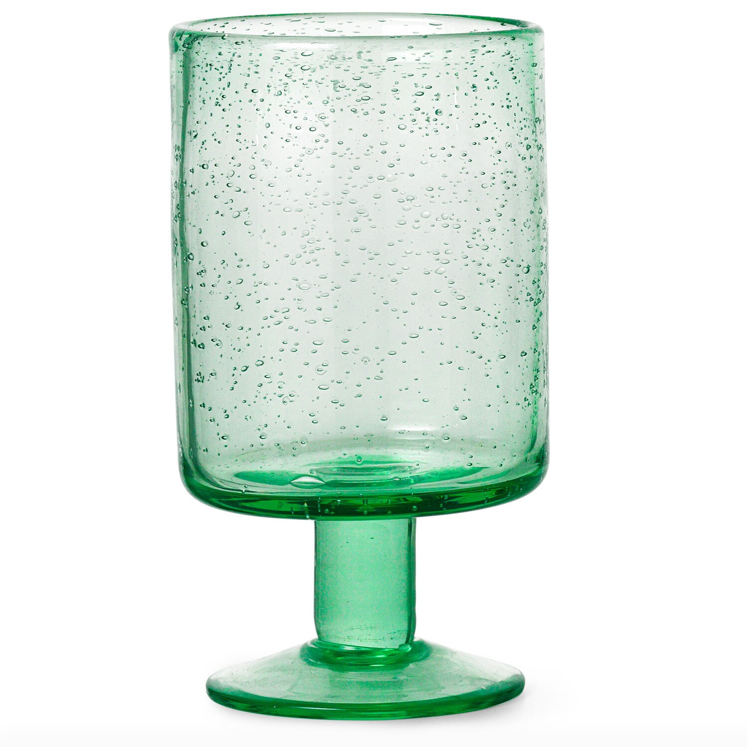 Ferm Living Oli Vinglas Återvunnet Glas 22 Cl - Dricksglas Munblåst Glas Grön - 1104265516