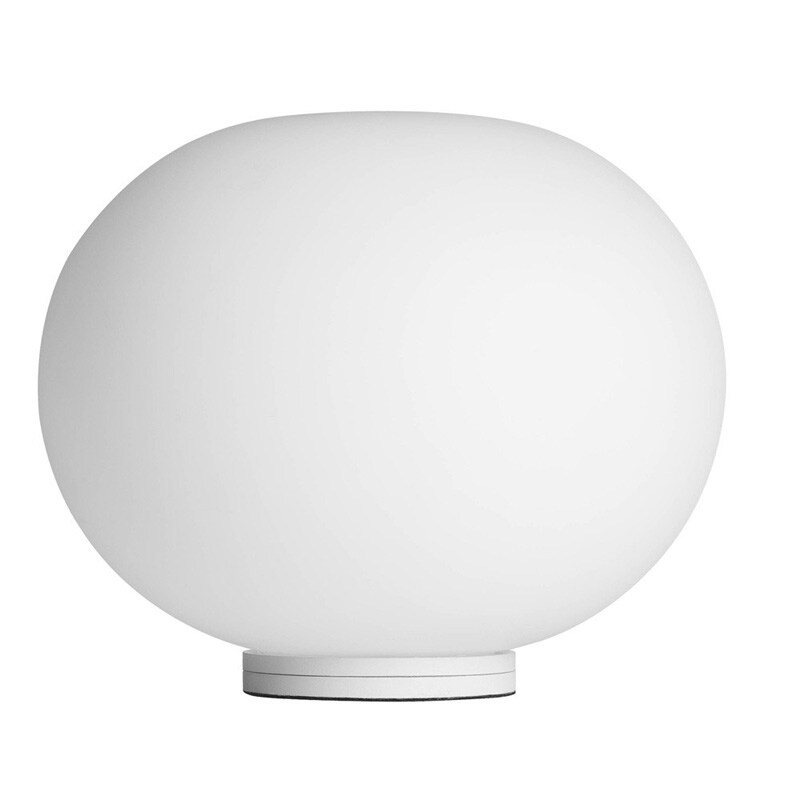 Flos Glo-ball B0 Bordslampa Dimmer - Bordslampor Aluminium Vit - F3330009