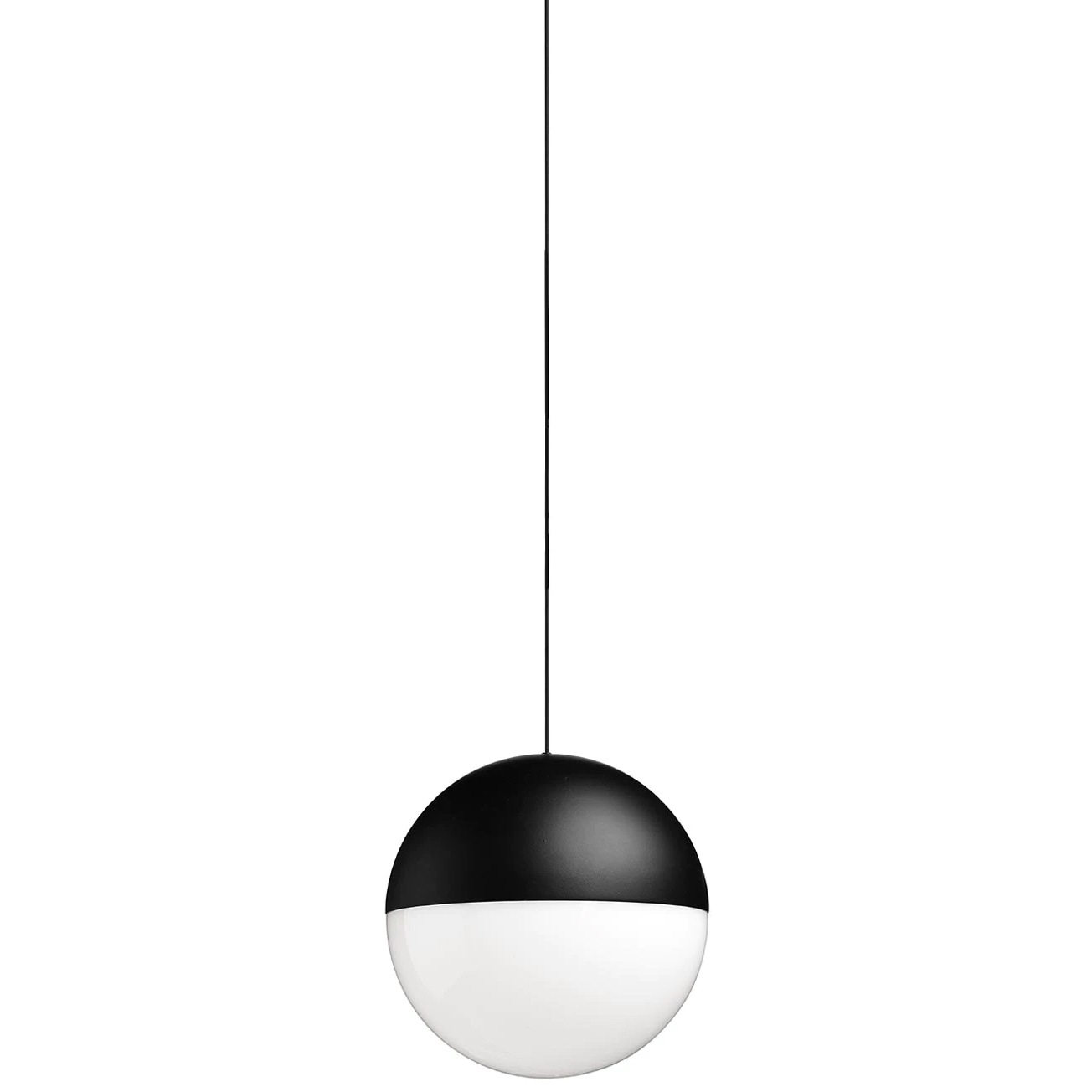 String Light Sphere Pendel 12M Dimbar Med Soft Touch, Svart