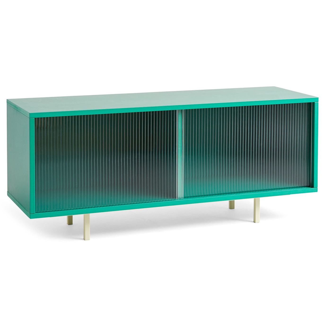 Colour Cabinet Sideboard Glasdörr, 120 cm / Dark Mint