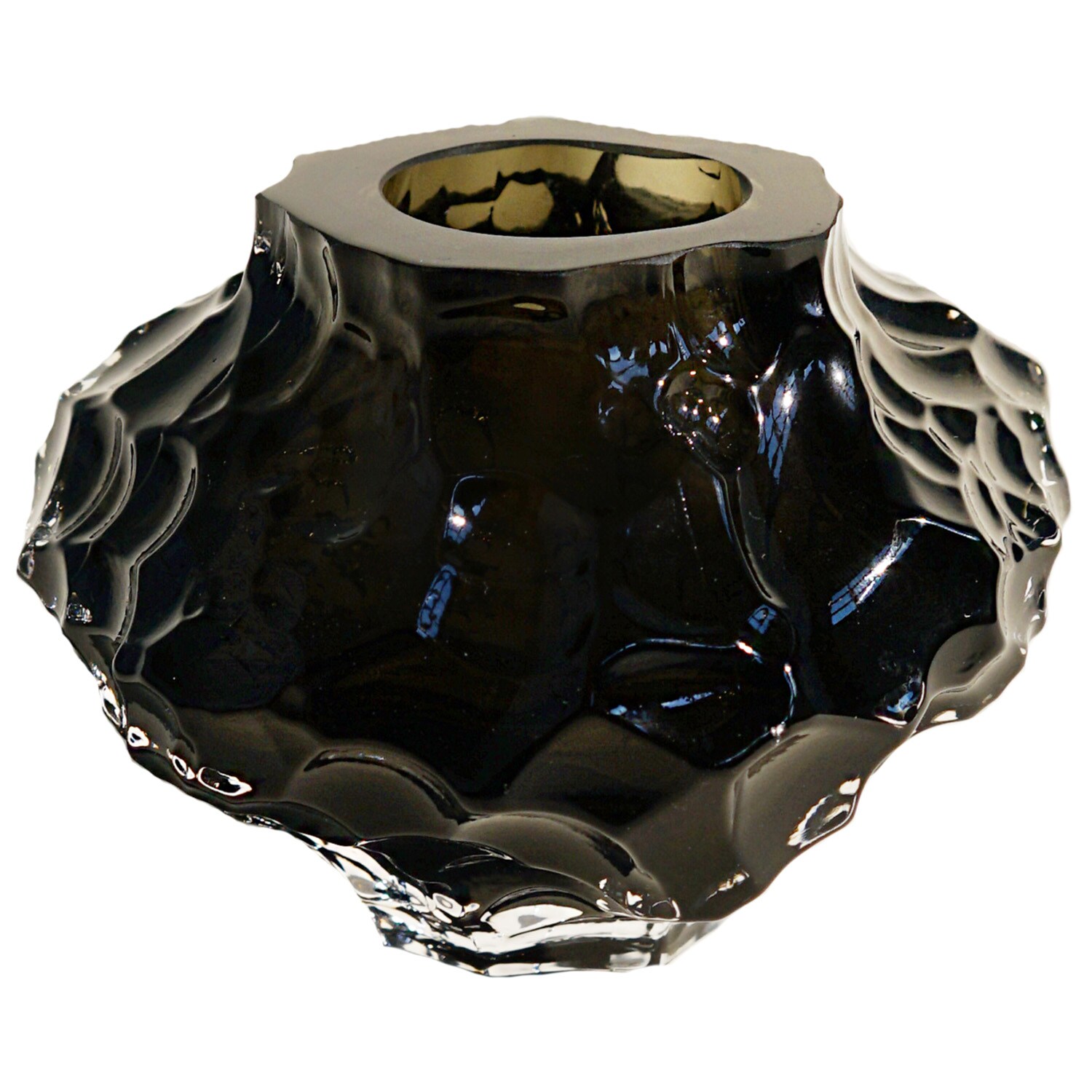 Hein Studio Canyon Mini Vas 8 Cm New Smoke - Vaser Munblåst Glas New Smoke - 1336