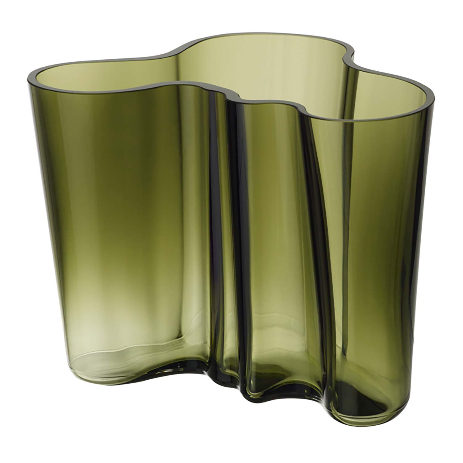 Iittala Alvar Aalto Vase 16 Cm Mossgrön - Vaser Glas Mossgrön - 1051429