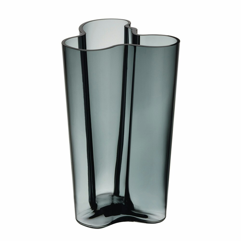 Iittala Alvar Aalto Vas 25,1 Cm Mörkgrå - Vaser Glas Mörkgrå - 1020907