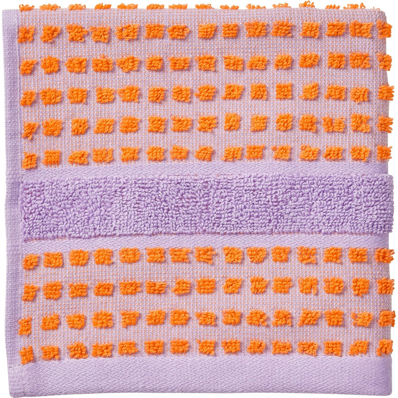 Check Tvättlapp 30x30 cm, Lavendel / Persika