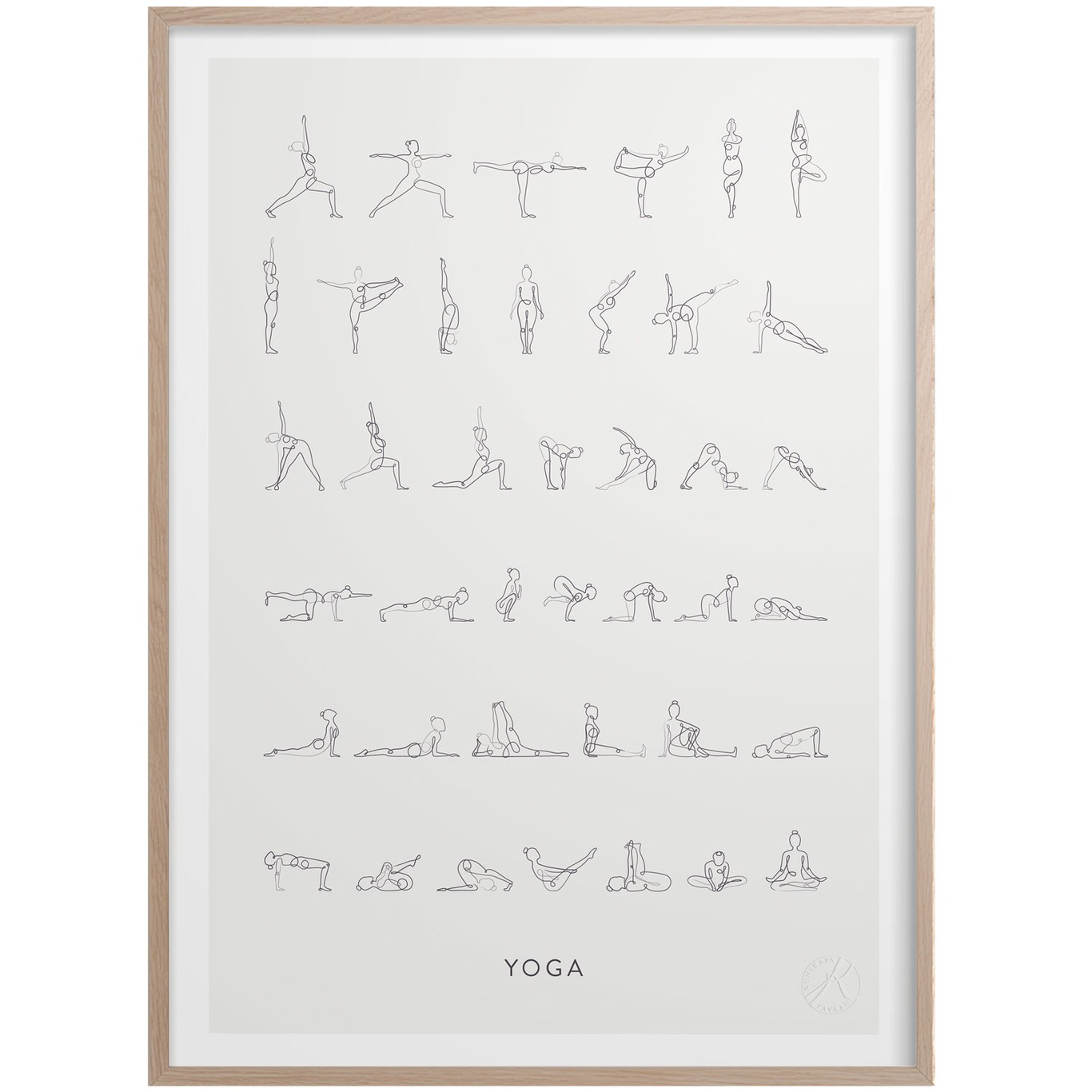 Yoga Poster 30x40 cm