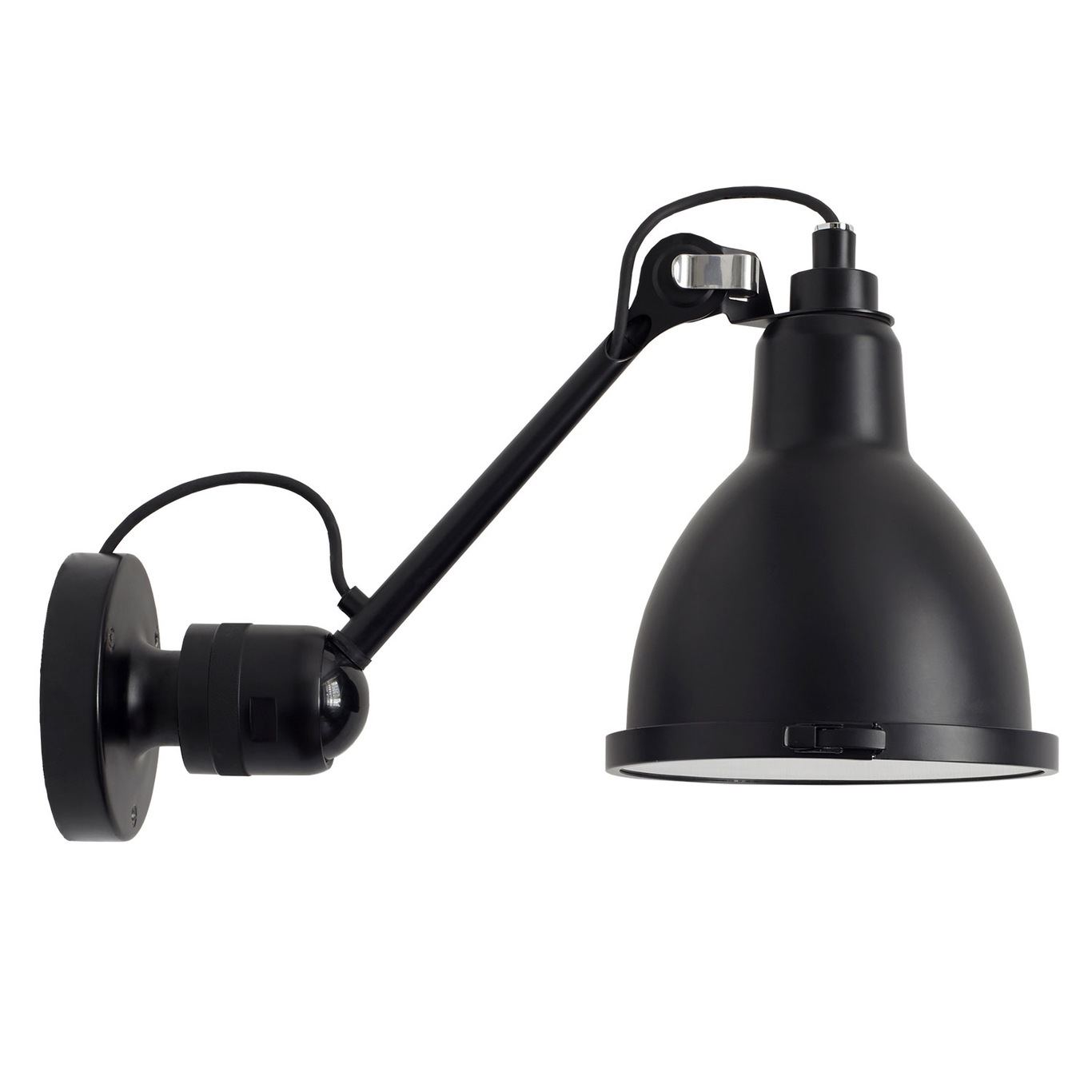 Lampe Gras N°304 XL Vägglampa, svart