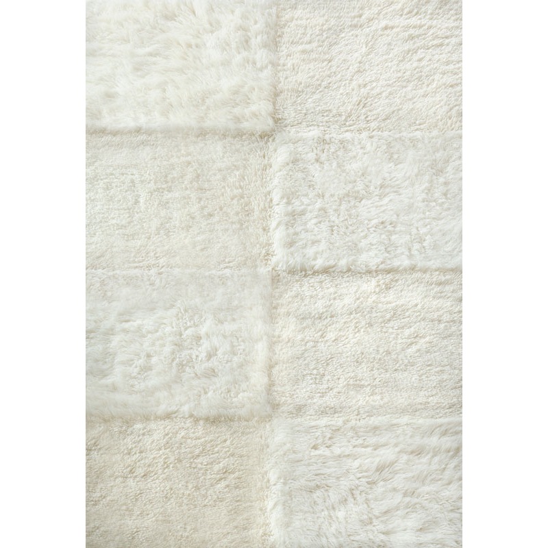 Shaggy Checked Ryamatta Off-white, 300x400 cm