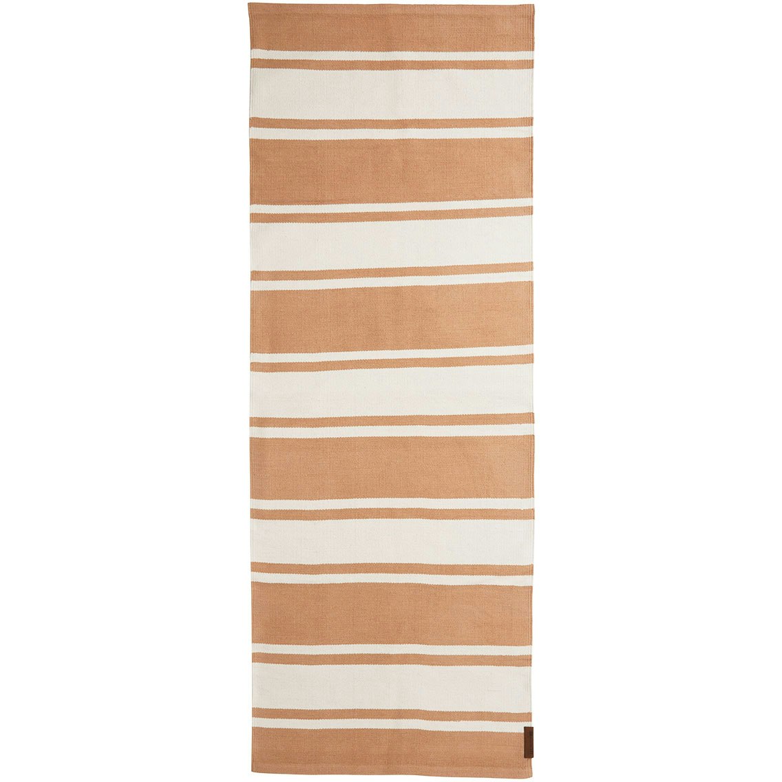 Organic Striped Cotton Matta 80x220 cm, Beige