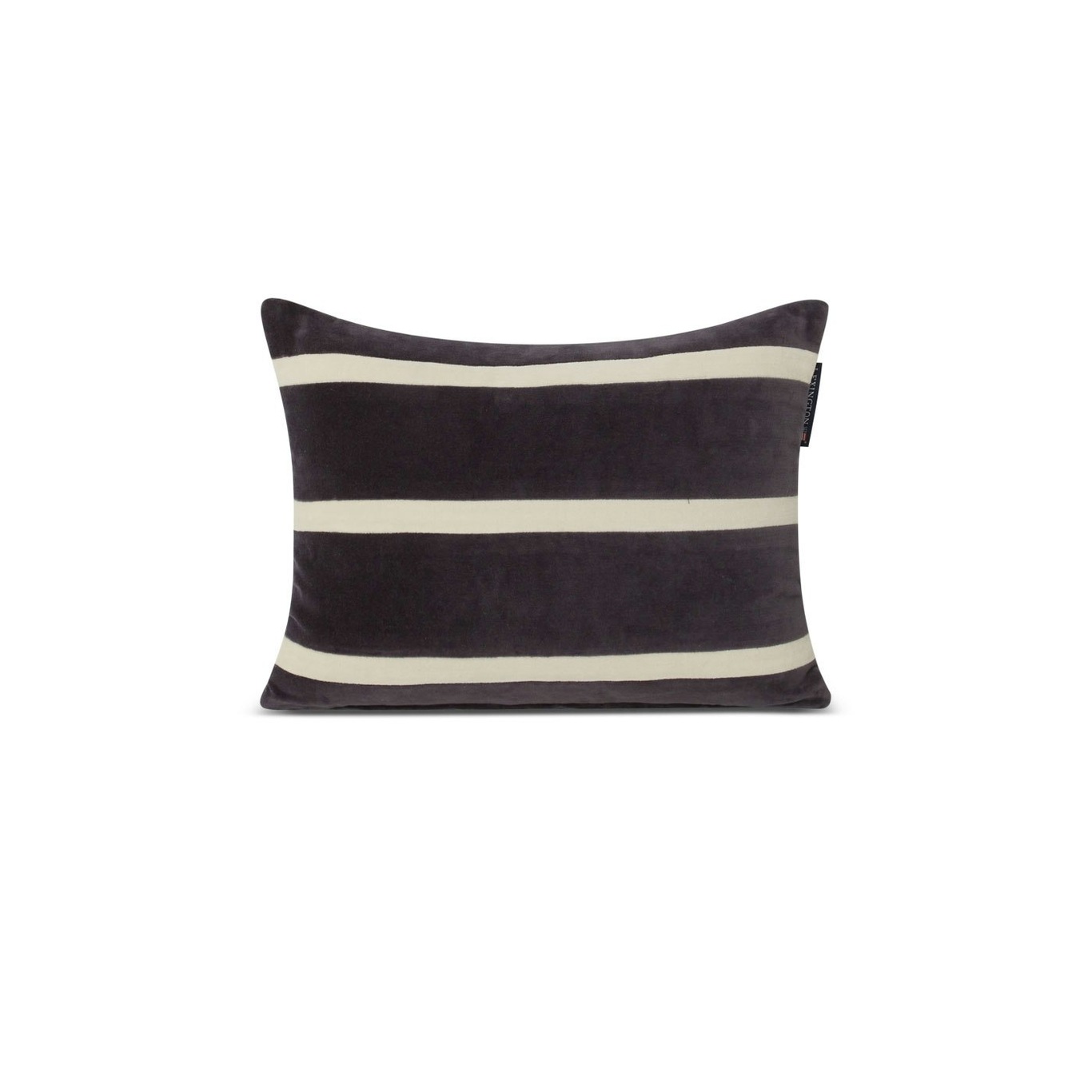 Striped Organic Cotton Velvet 40x30 Pillow