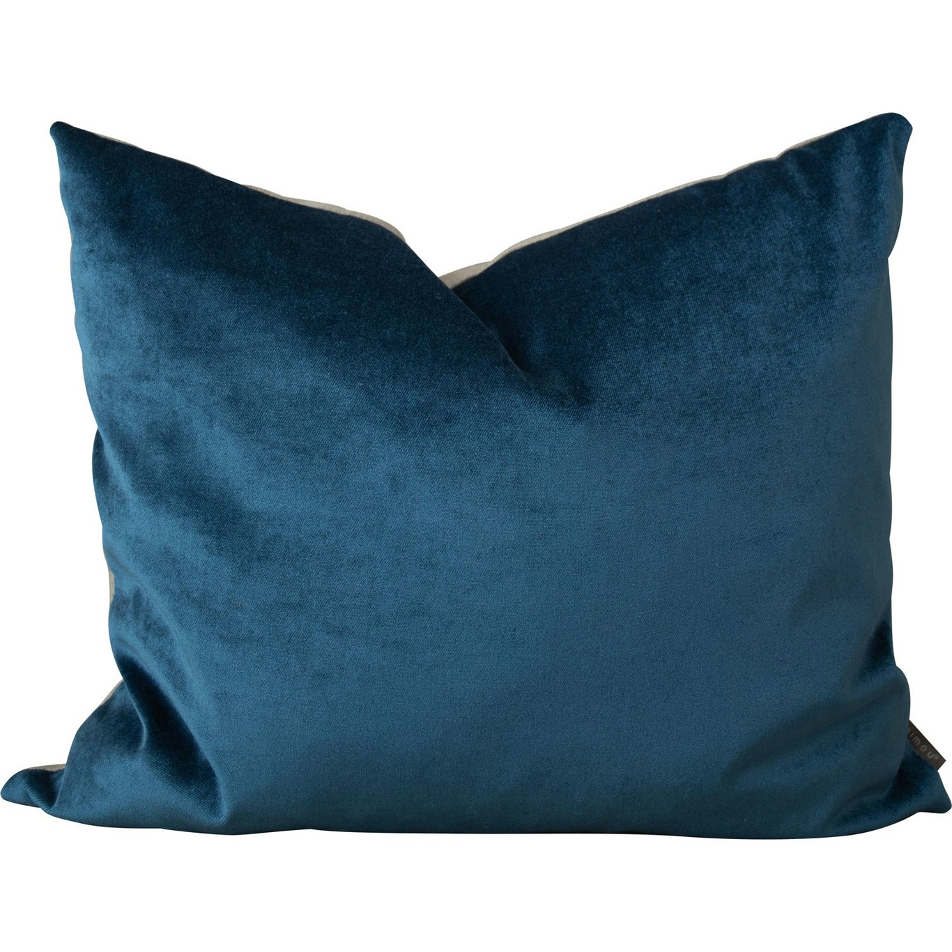 Focus Recycling Linen/Velvet Kudde 50x60 cm, Denim Blue
