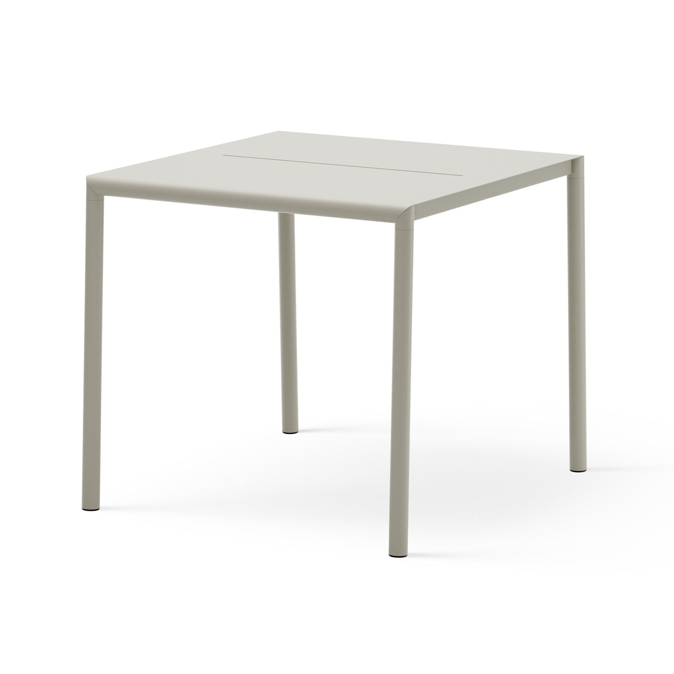 May Table 85x85, Outdoor, Steel, Light Grey