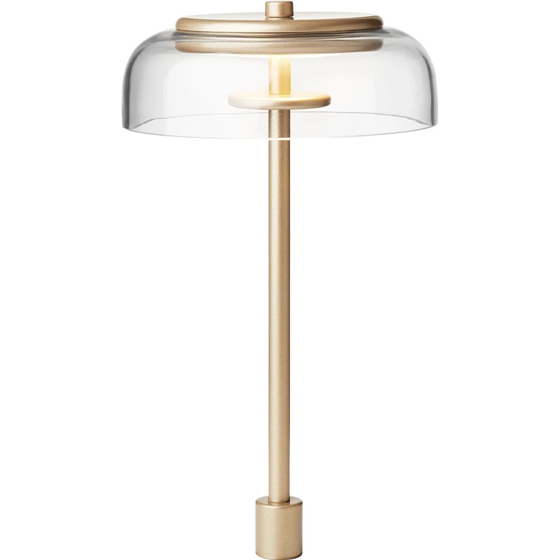 Blossi Bordslampa Integrerad 170 mm, Guld / Klar