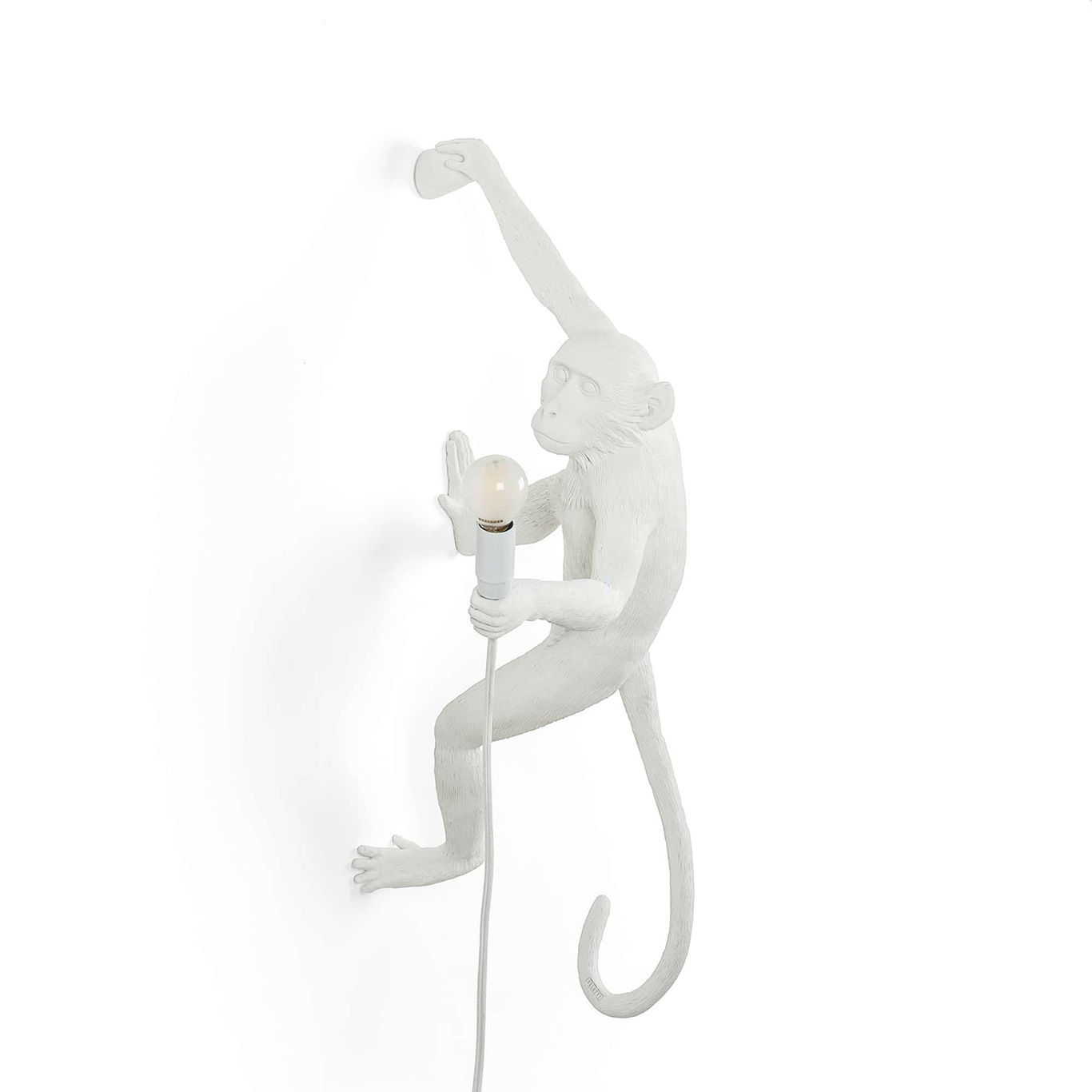 Monkey Lamp Hanging Höger Version, Vit