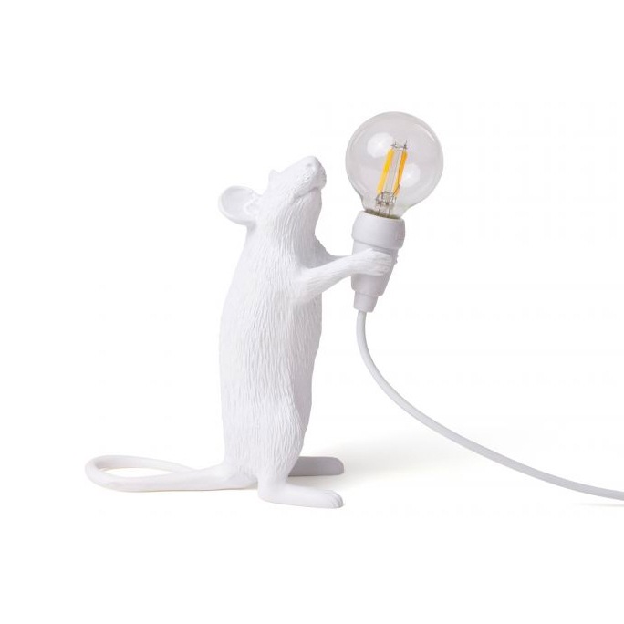 Mouse Lamp Step Bordslampa, Vit