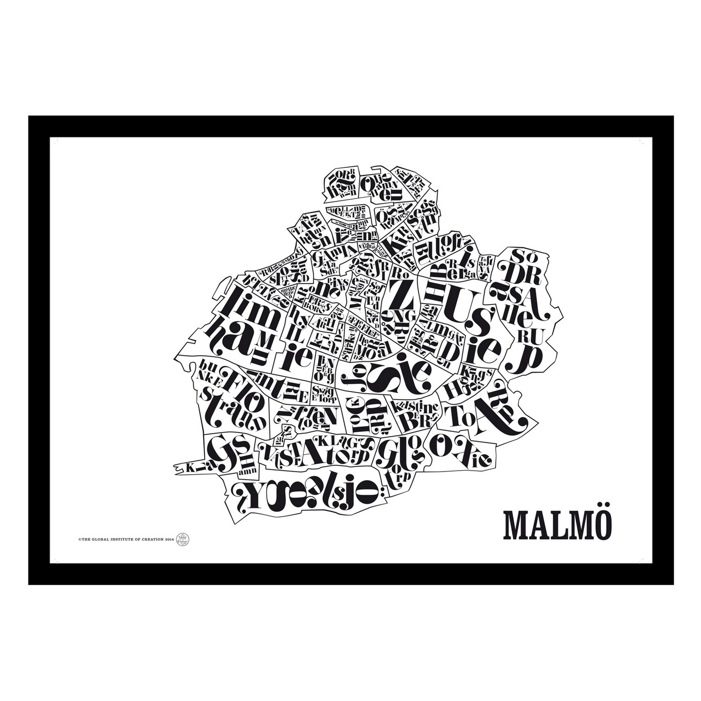 Malmökarta Poster