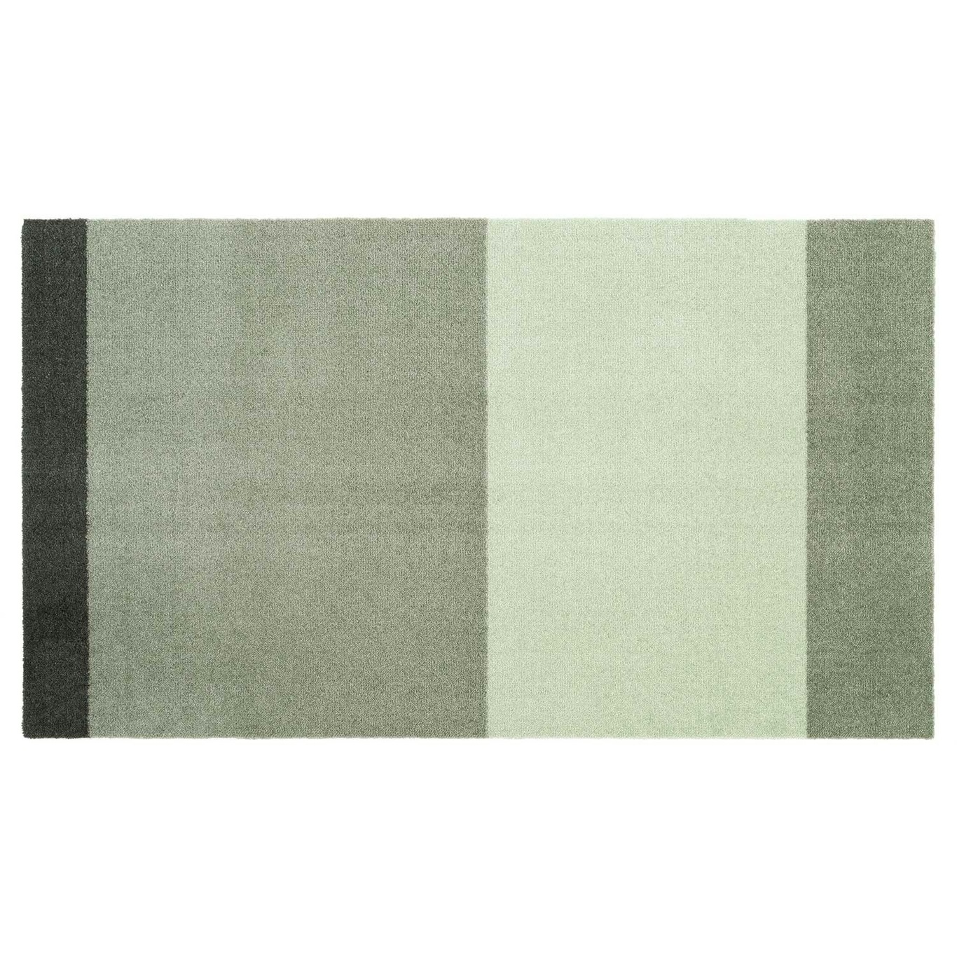 Stripes Matta Ljusgrön / Mörkgrön, 67x120 cm