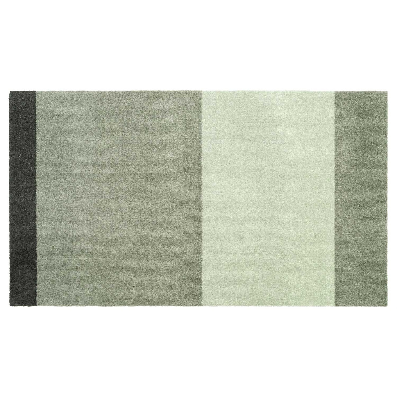 Stripes Matta Ljusgrön / Mörkgrön, 67x120 cm