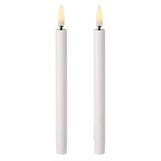 Christmas LED Kronljus 1,3x13 cm Nordic White, 2-pack