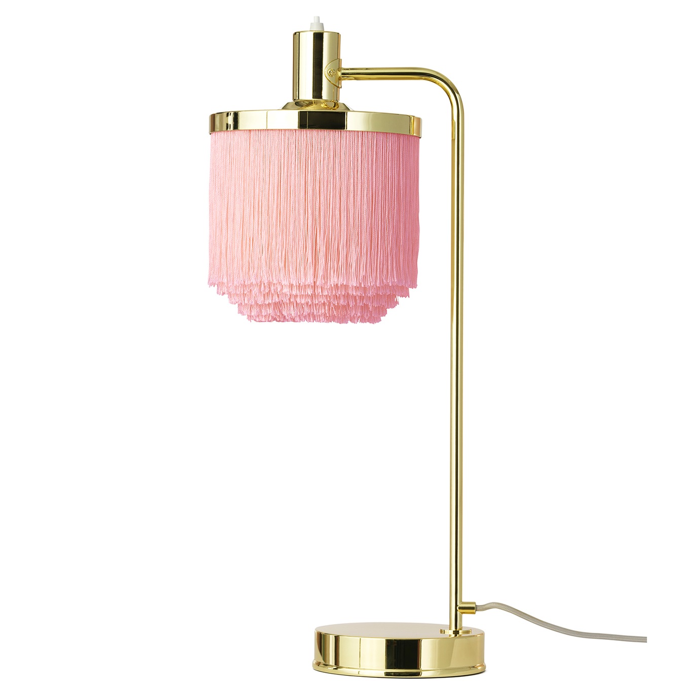 Fringe Bordslampa, Pale Pink